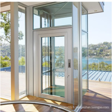 Four Sides Glass Cabin 250 ~ 400kg Small Home Elevator